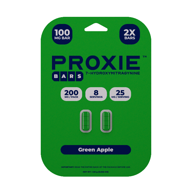 PROXIE BARS 7OH 2CT 200MG (100MG PER TABLET) - GREEN APPLE - Seven Tech