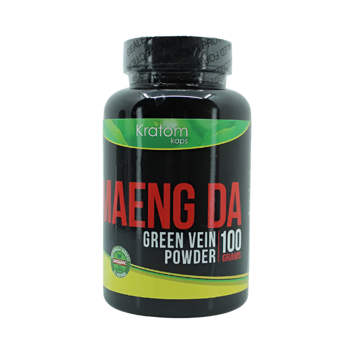 KRATOM KAPS POWDER 100G - MAENG DA GREEN VEIN - Seven Tech