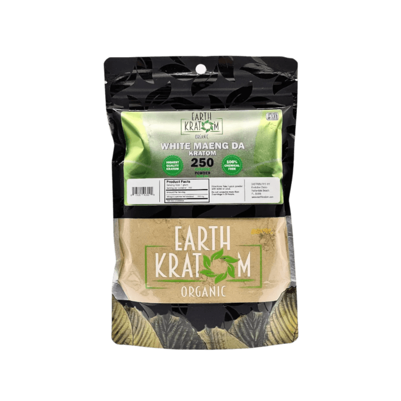 EARTH KRATOM POWDER 250G - MAENG DA WHITE VEIN - Seven Tech