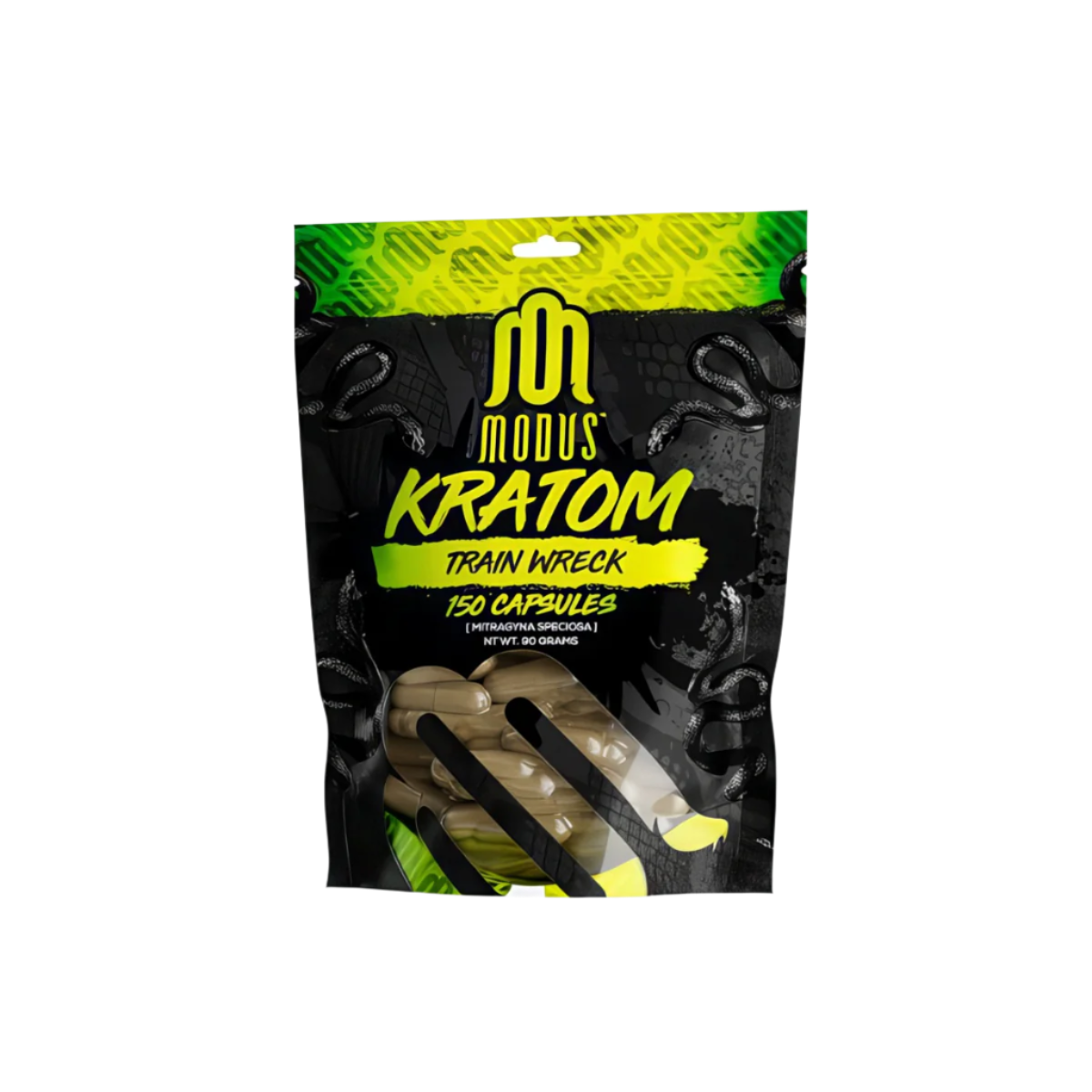 MODUS KRATOM CAPSULES 150CT - TRAIN WRECK - Seven Tech