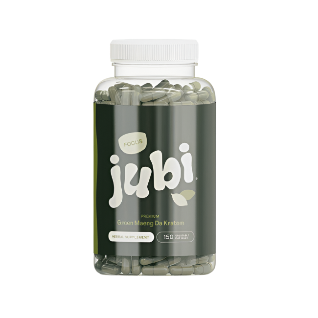 Jubi Focus Green Maeng Da Kratom Capsules 150ct - Seven Tech