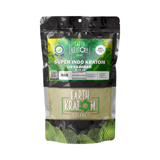 EARTH KRATOM POWDER 500G - INDO SUPER GREEN VEIN - Seven Tech