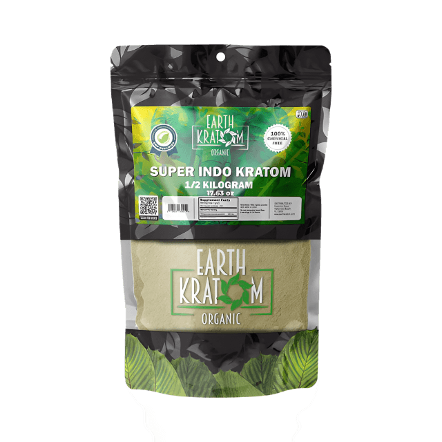 EARTH KRATOM POWDER 500G - INDO SUPER GREEN VEIN - Seven Tech