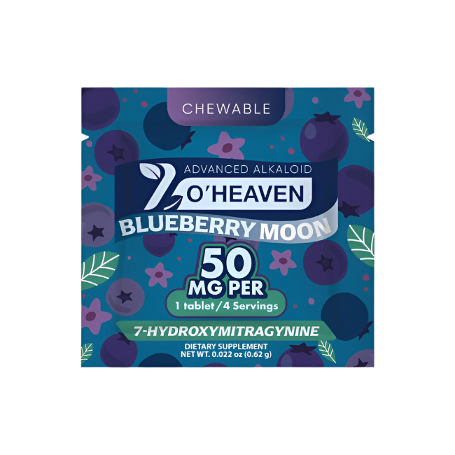 7 O'Heaven 1ct 7OH Tabs Blueberry Moon 50mg Per Tablets - Seven Tech
