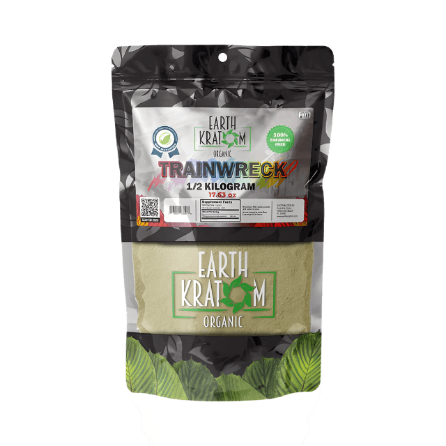 EARTH KRATOM POWDER 500G - TRAINWRECK - Seven Tech