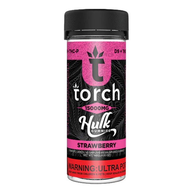 Torch Hulk CBD Gummies 15000mg Strawberry - Seven Tech
