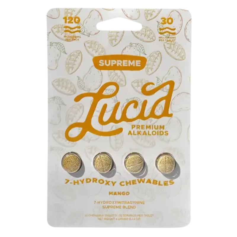 Lucid 7-Hydroxymitragynine Chewable Tabs 4ct 30mg per Tablets