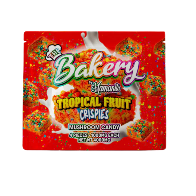 The Bakery Tropical Fruit Mushroom Candy 4000mg 4 Pieces - Seven Tech