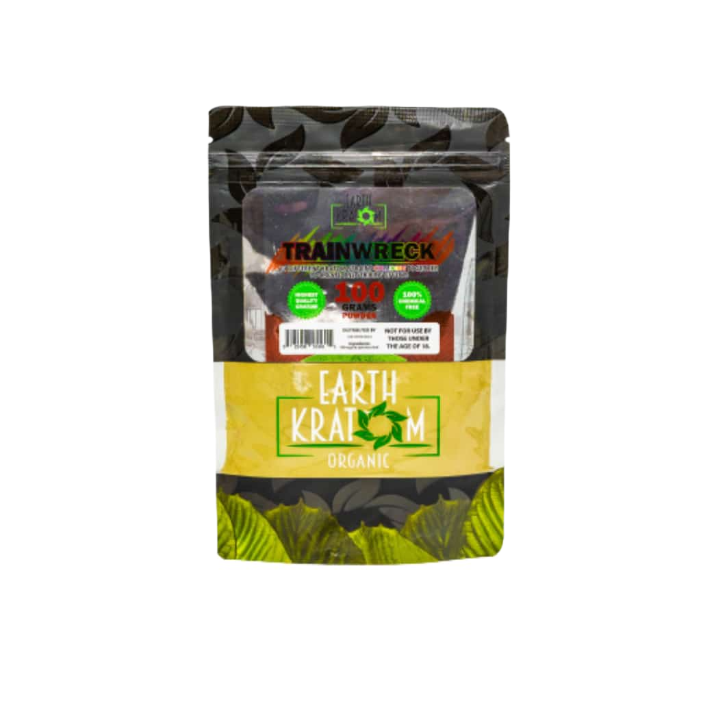 EARTH KRATOM POWDER 100G - TRAINWRECK - Seven Tech