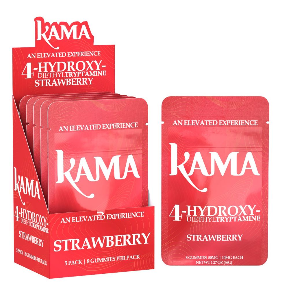 KAMA 4-Hydroxy Gummies Strawberry 8ct - 80mg (NOT 7OH) - Seven Tech