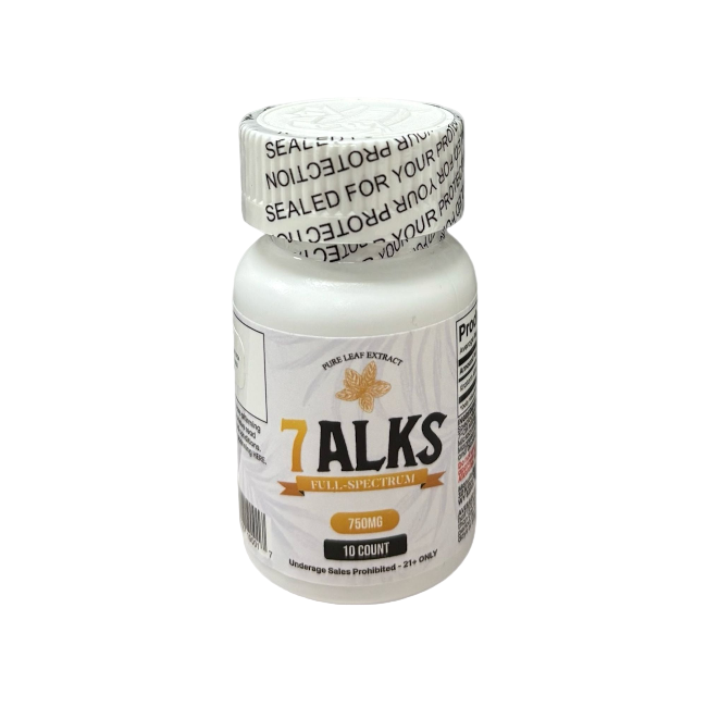 7ALKS 10ct 7OH Chewable Tabs Bottle 40mg Per Tablets - Seven Tech