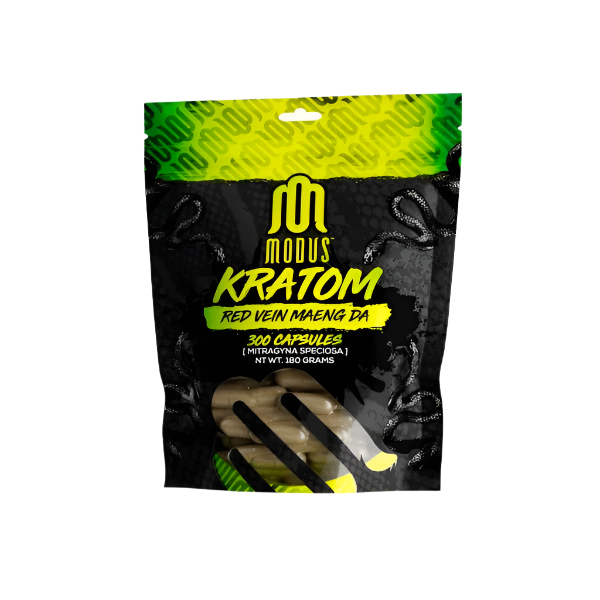 MODUS KRATOM CAPSULES 300CT - MAENG DA RED VEIN - Seven Tech