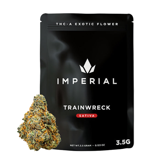 Imperial THC-A Exotic Flower Fakies 3.5g Train Wreck Sativa - Seven Tech