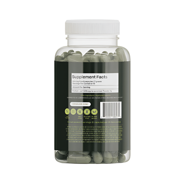 Jubi Focus Green Maeng Da Kratom Capsules 60ct - Seven Tech