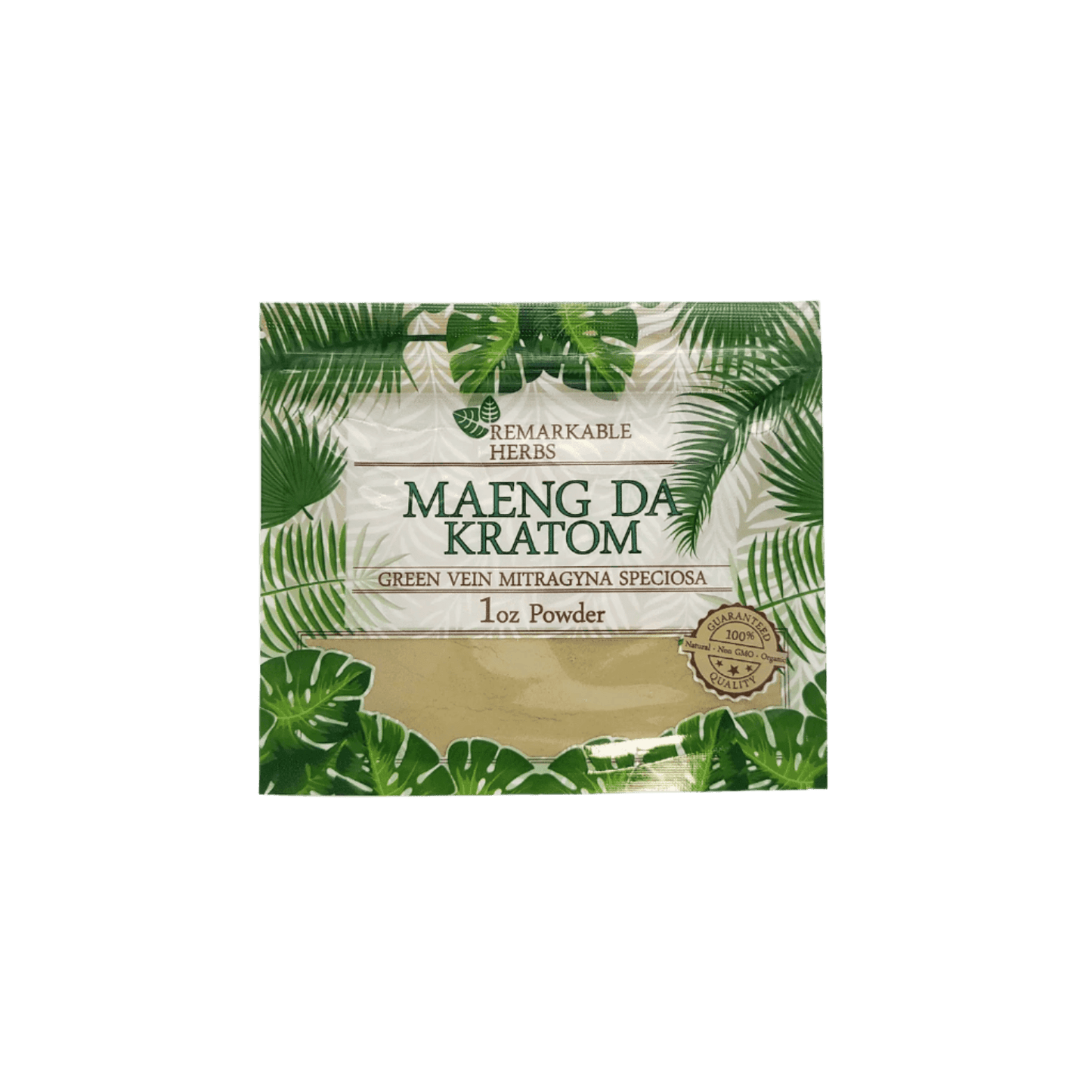 REMARKABLE HERBS KRATOM POWDER 1OZ - MAENG DA GREEN VEIN - Seven Tech