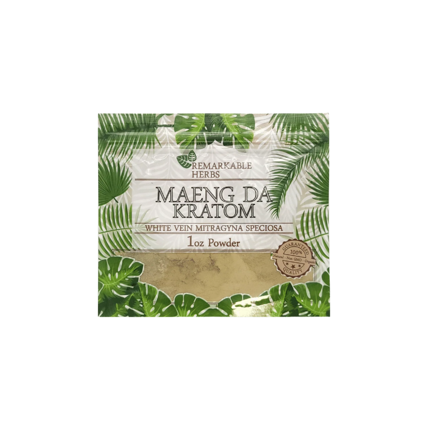 REMARKABLE HERBS KRATOM POWDER 1OZ - MAENG DA WHITE VEIN - Seven Tech