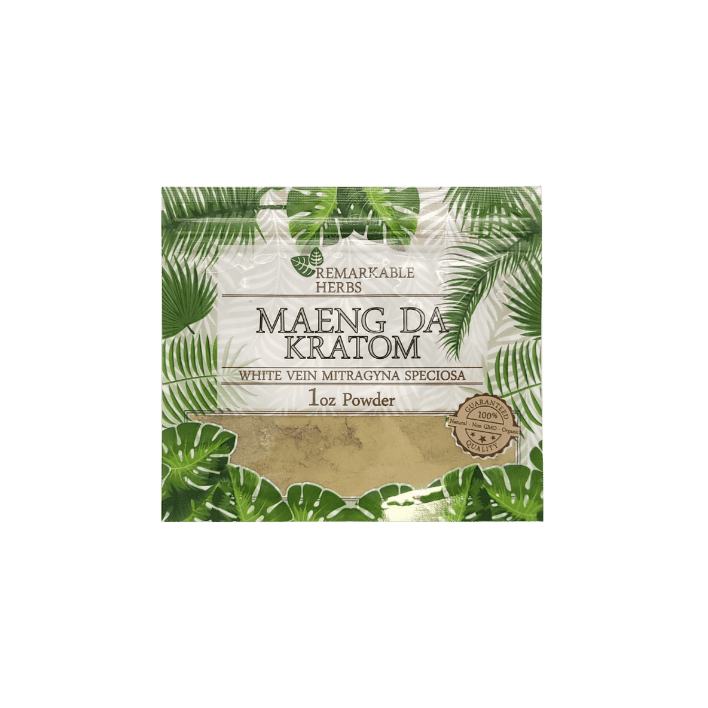 REMARKABLE HERBS KRATOM POWDER 1OZ - MAENG DA WHITE VEIN - Seven Tech