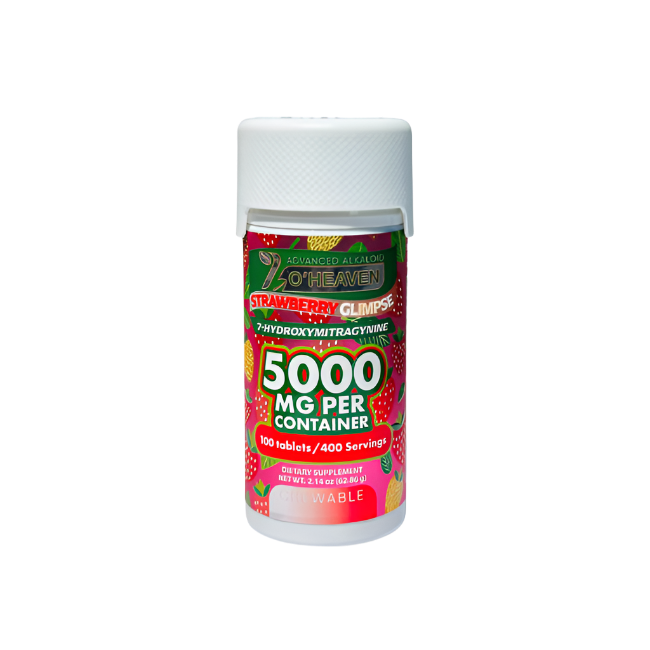 7 O'Heaven 100ct 7OH Tabs Strawberry Glimpse 50mg Per Tablets - Seven Tech