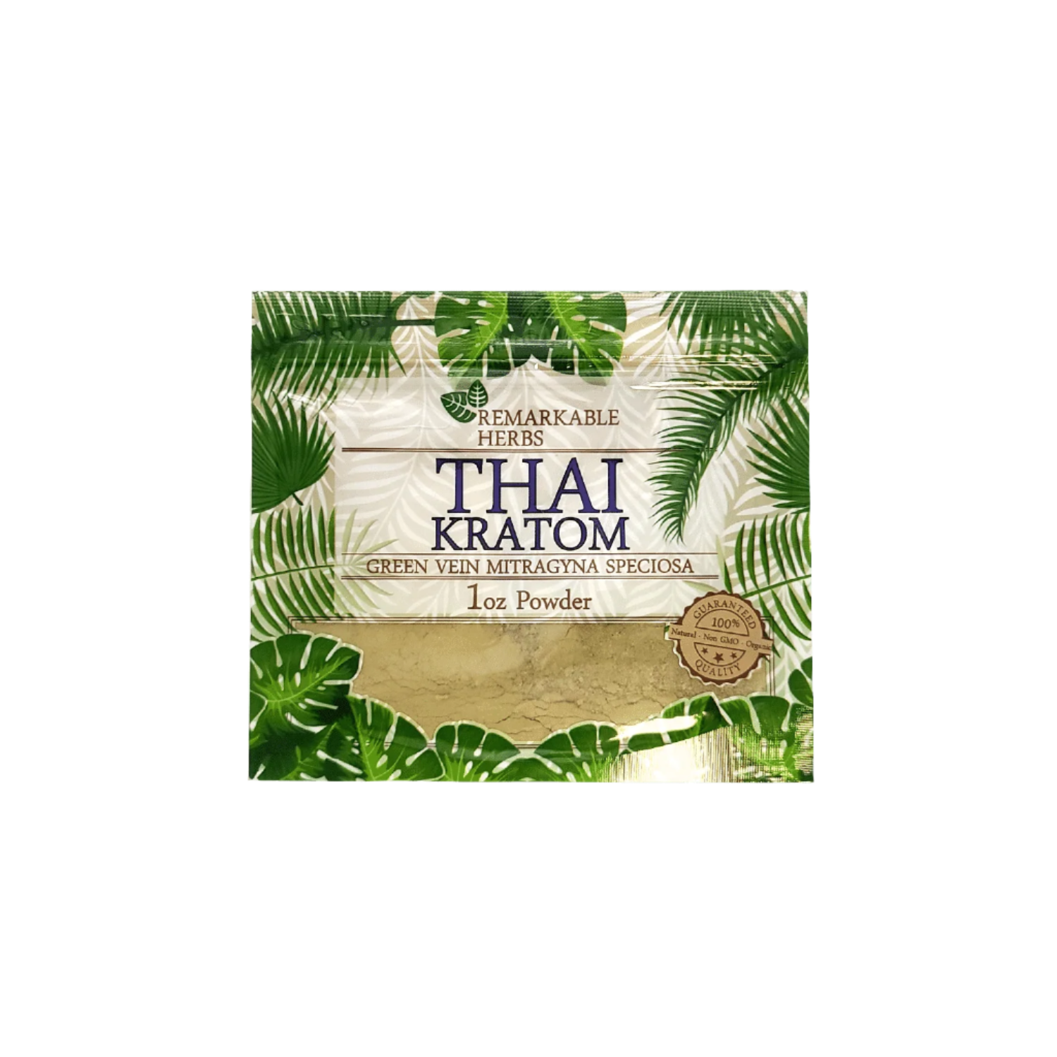 REMARKABLE HERBS KRATOM POWDER 1OZ - THAI GREEN VEIN - Seven Tech