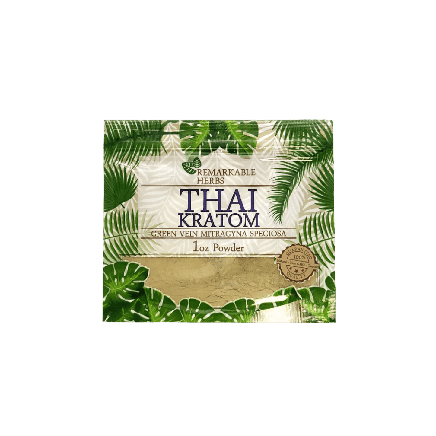 REMARKABLE HERBS KRATOM POWDER 1OZ - THAI GREEN VEIN - Seven Tech