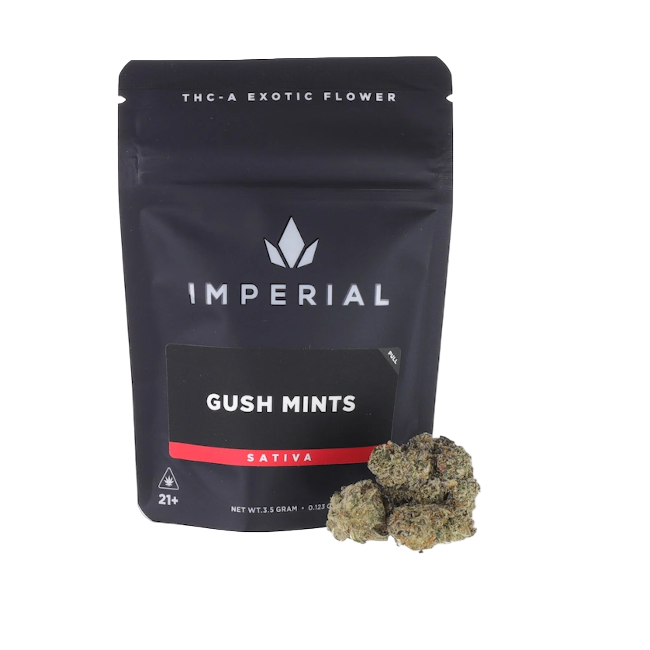 Imperial THC-A Exotic Flower Zaza 3.5g Gush Mints Sativa - Seven Tech
