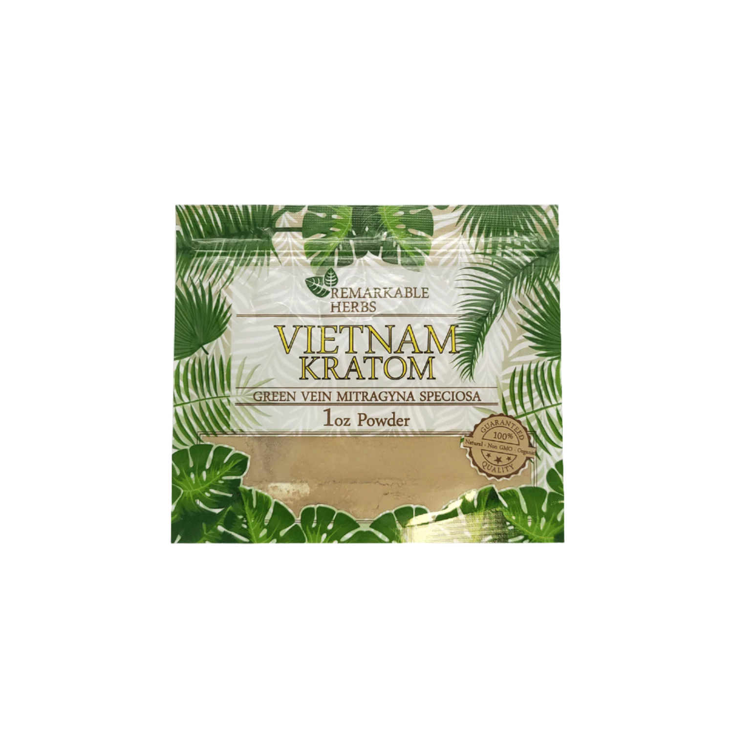 REMARKABLE HERBS KRATOM POWDER 1OZ - VIETNAM GREEN VEIN - Seven Tech