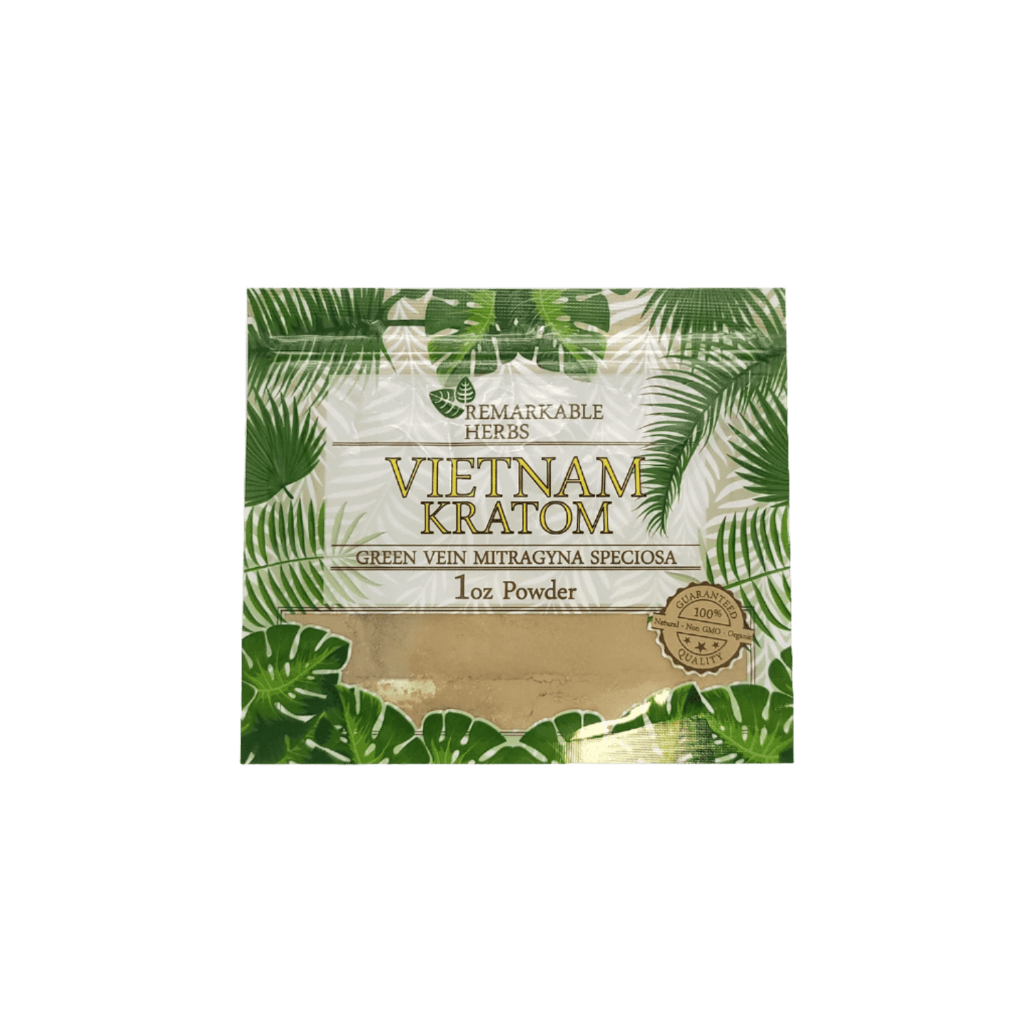 REMARKABLE HERBS KRATOM POWDER 1OZ - VIETNAM GREEN VEIN - Seven Tech