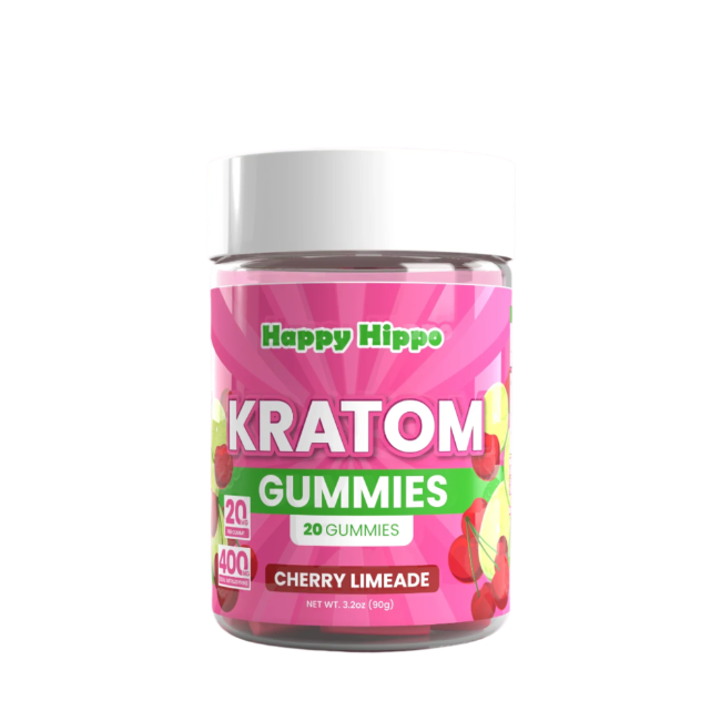 HAPPY HIPPO KRATOM GUMMIES 400MG 20CT - CHERRY LIMEADE - Seven Tech