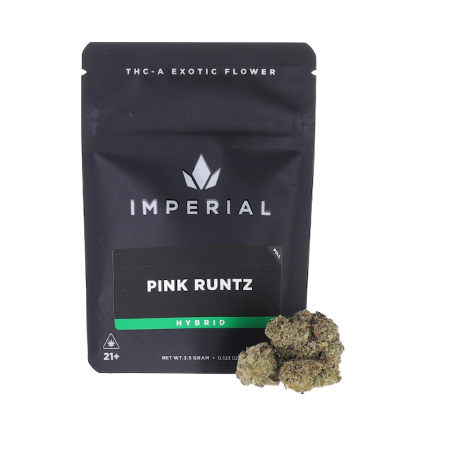 Imperial THC-A Exotic Flower Zaza 3.5g Pink Runtz Hybrid - Seven Tech