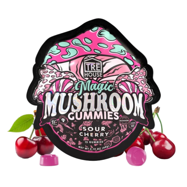 TRE House Mushroom Gummies Sour Cherry 15 Gummies - Seven Tech