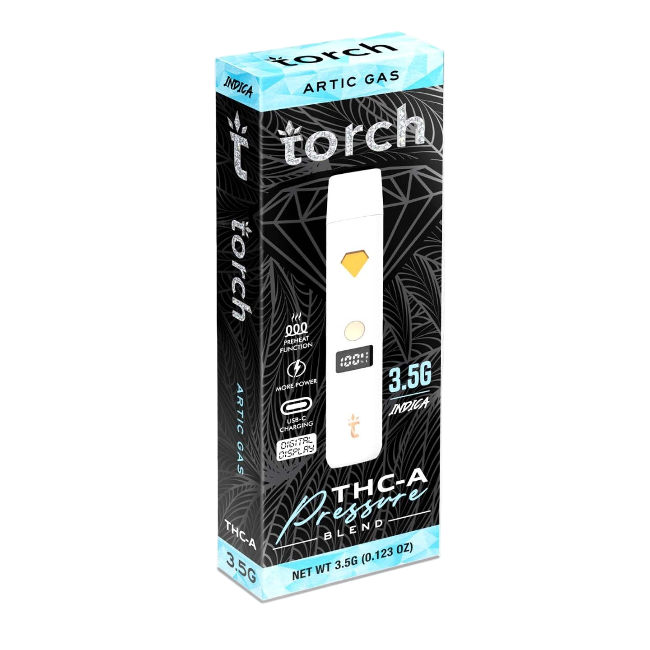 TORCH PRESSURE BLEND 3.5G DISPOSABLE - ARCTIC GAS INDICA - Seven Tech