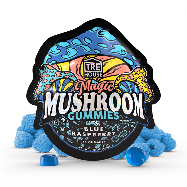 TRE House Mushroom Gummies Blue Raspberry 15 Gummies - Seven Tech