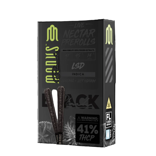 Modus Black Live Nectar 2ct 1g Pre-Rolls LSD Indica - Seven Tech
