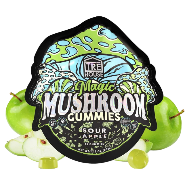 TRE House Mushroom Gummies Sour Apple 15 Gummies - Seven Tech