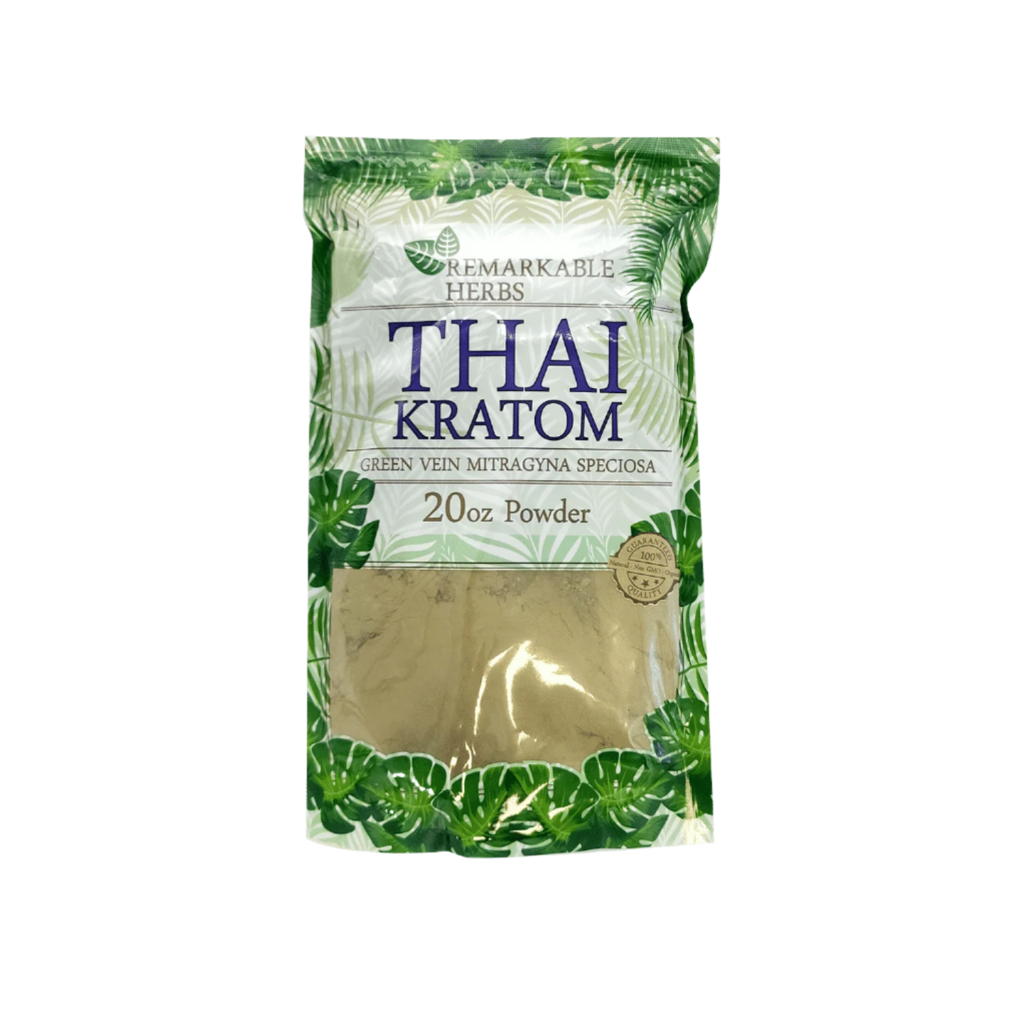 REMARKABLE HERBS KRATOM POWDER 20OZ - THAI GREEN VEIN - Seven Tech