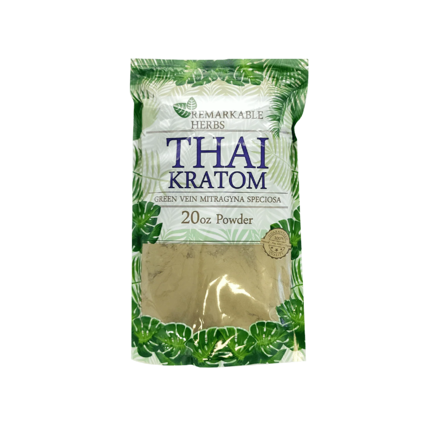 REMARKABLE HERBS KRATOM POWDER 20OZ - THAI GREEN VEIN - Seven Tech