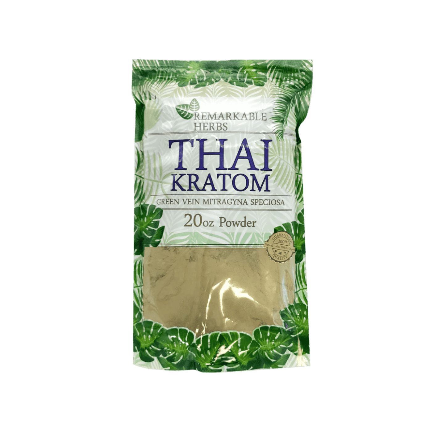 REMARKABLE HERBS KRATOM POWDER 20OZ - THAI GREEN VEIN - Seven Tech