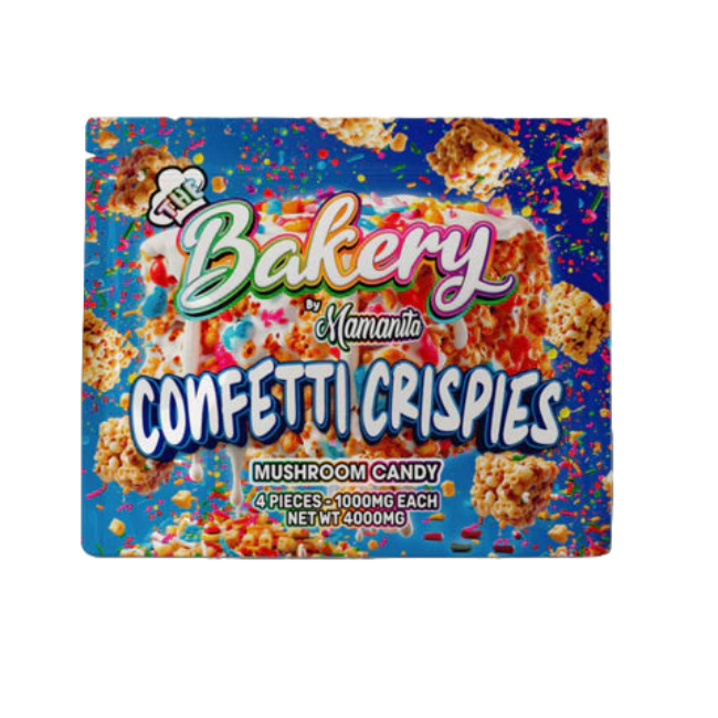The Bakery Confetti Crispies Mushroom Candy 4000mg 4 Pieces - Seven Tech