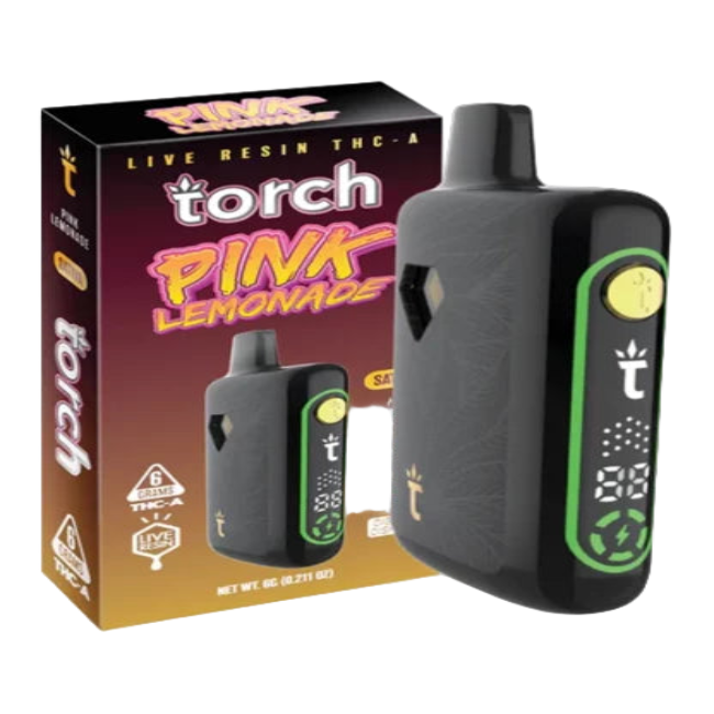 Torch Live Resin THC-A 6g Disposable Pink Lemonade Sativa - Seven Tech