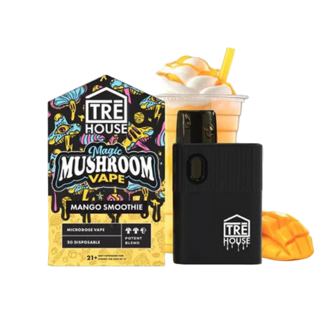 TRE House Magic Mushroom Vape Mango Smoothie 2g Microdose Vape - Seven Tech