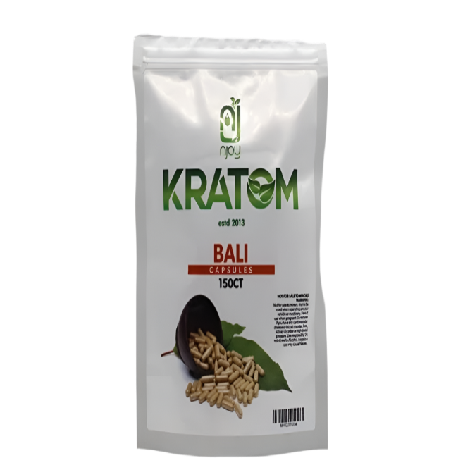 NJOY KRATOM CAPSULES 150CT - BALI - Seven Tech