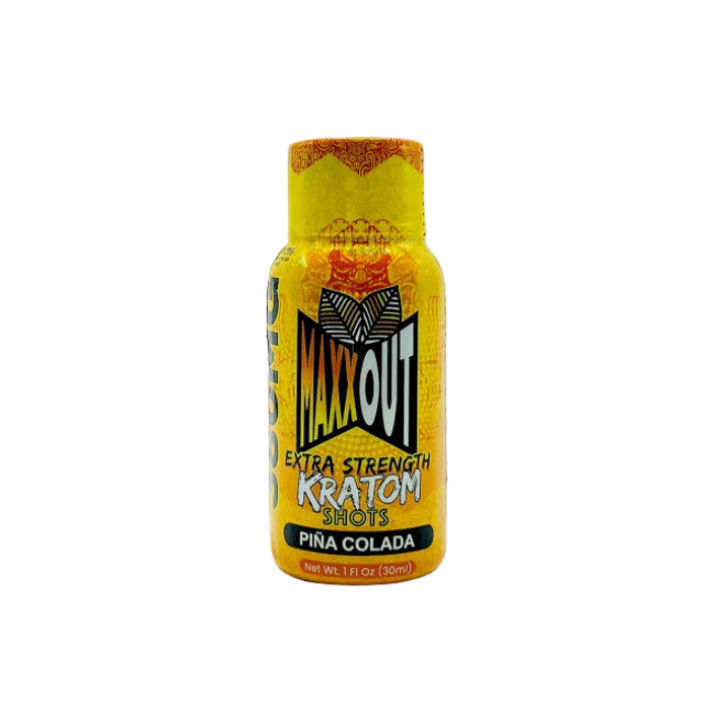 MAXXOUT EXTRA STRENGTH KRATOM SHOT 380MG – PINA COLADA - Seven Tech