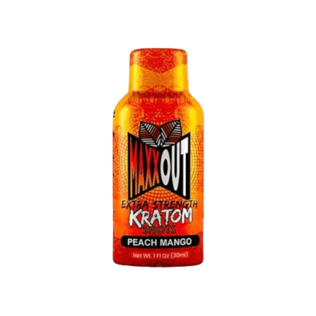 MAXXOUT EXTRA STRENGTH KRATOM SHOT 380MG – PEACH MANGO - Seven Tech