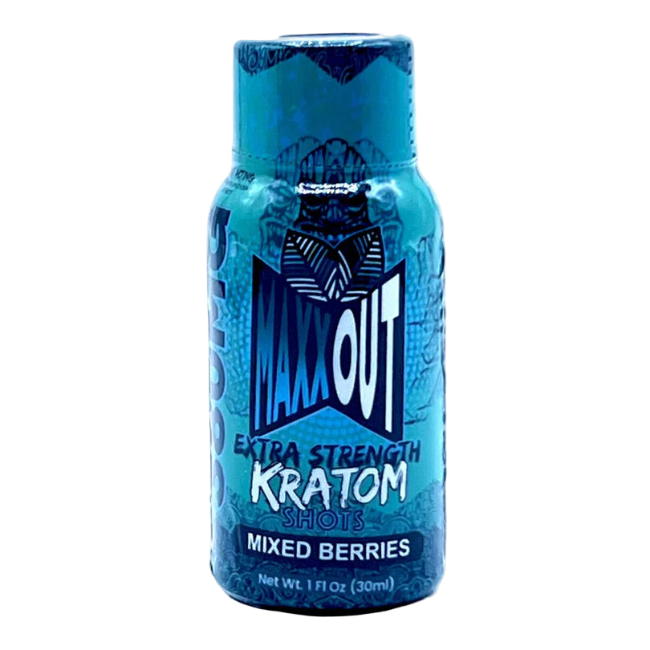 MAXXOUT EXTRA STRENGTH KRATOM SHOT 380MG – MIXED BERRIES - Seven Tech