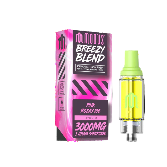 Modus Breezy Blend 3g 3000mg Cartridge Pink Rozay Ice Hybrid - Seven Tech