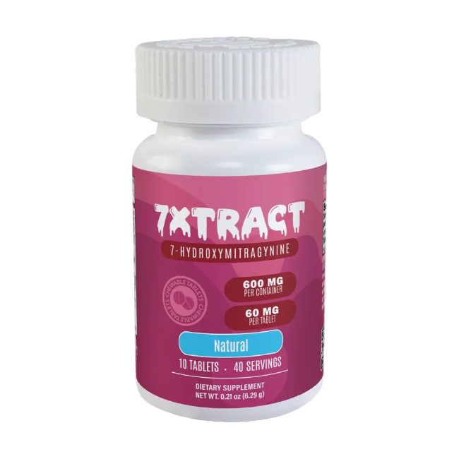 7XTRACT 7OH TABLETS 10CT / 600MG (60MG PER TABLET) – NATURAL - Seven Tech