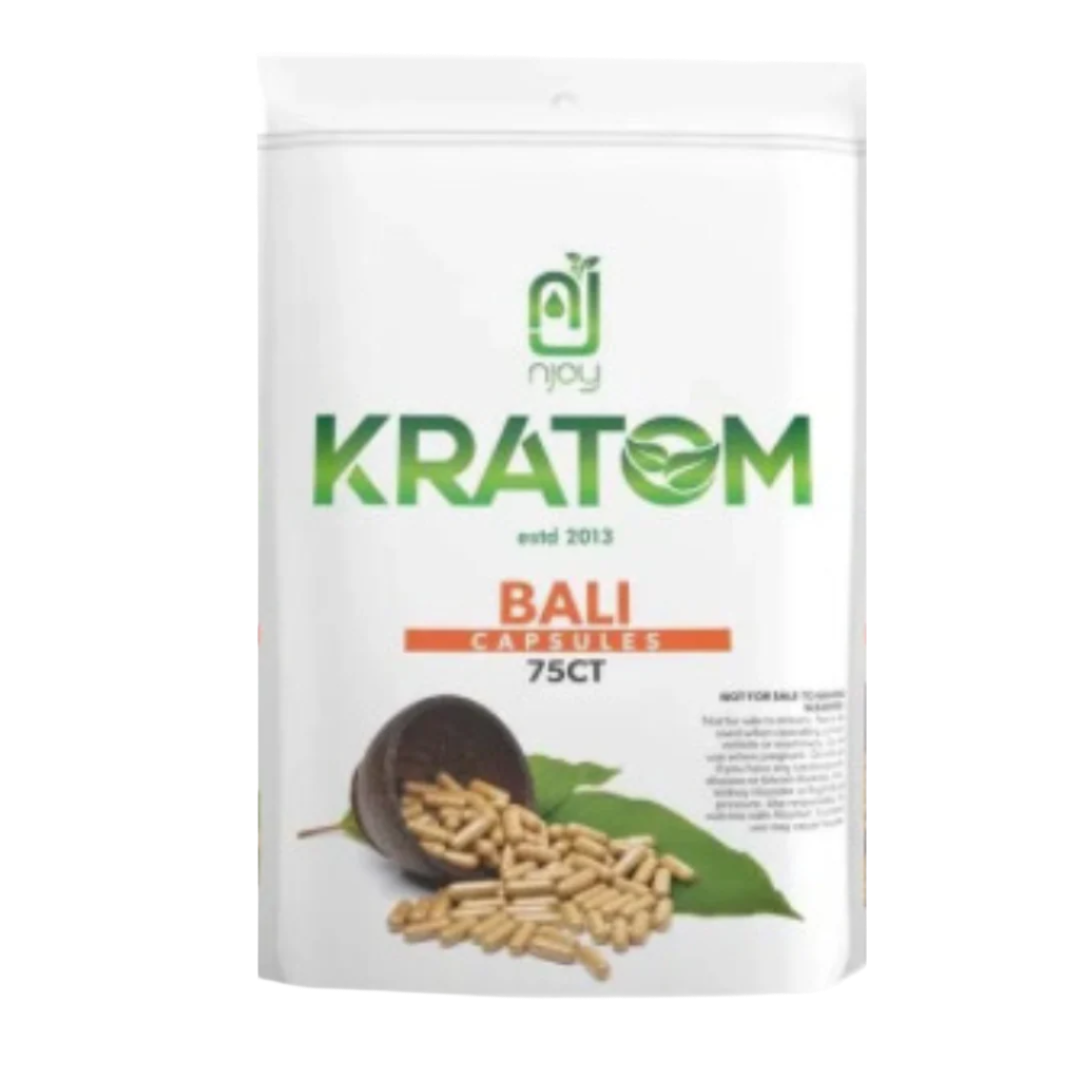 NJOY KRATOM CAPSULES 75CT - BALI - Seven Tech
