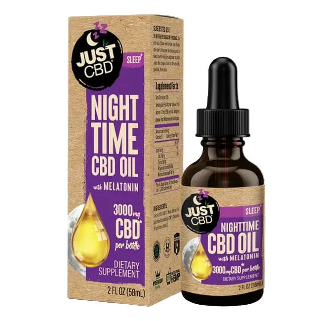 JUST CBD SLEEP NIGHTTIME OIL TINCTURE - 3000MG - Seven Tech