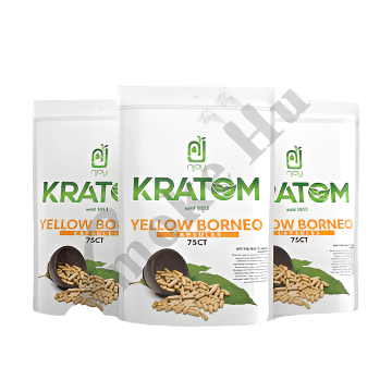 NJOY KRATOM CAPSULES 75CT - BORNEO YELLOW VEIN - Seven Tech