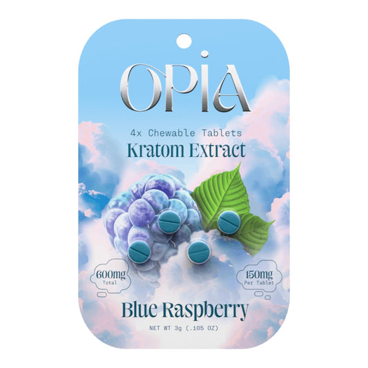 OPIA KRATOM EXTRACT TABLETS 150MG 4CT - BLUE RASPBERRY - Seven Tech
